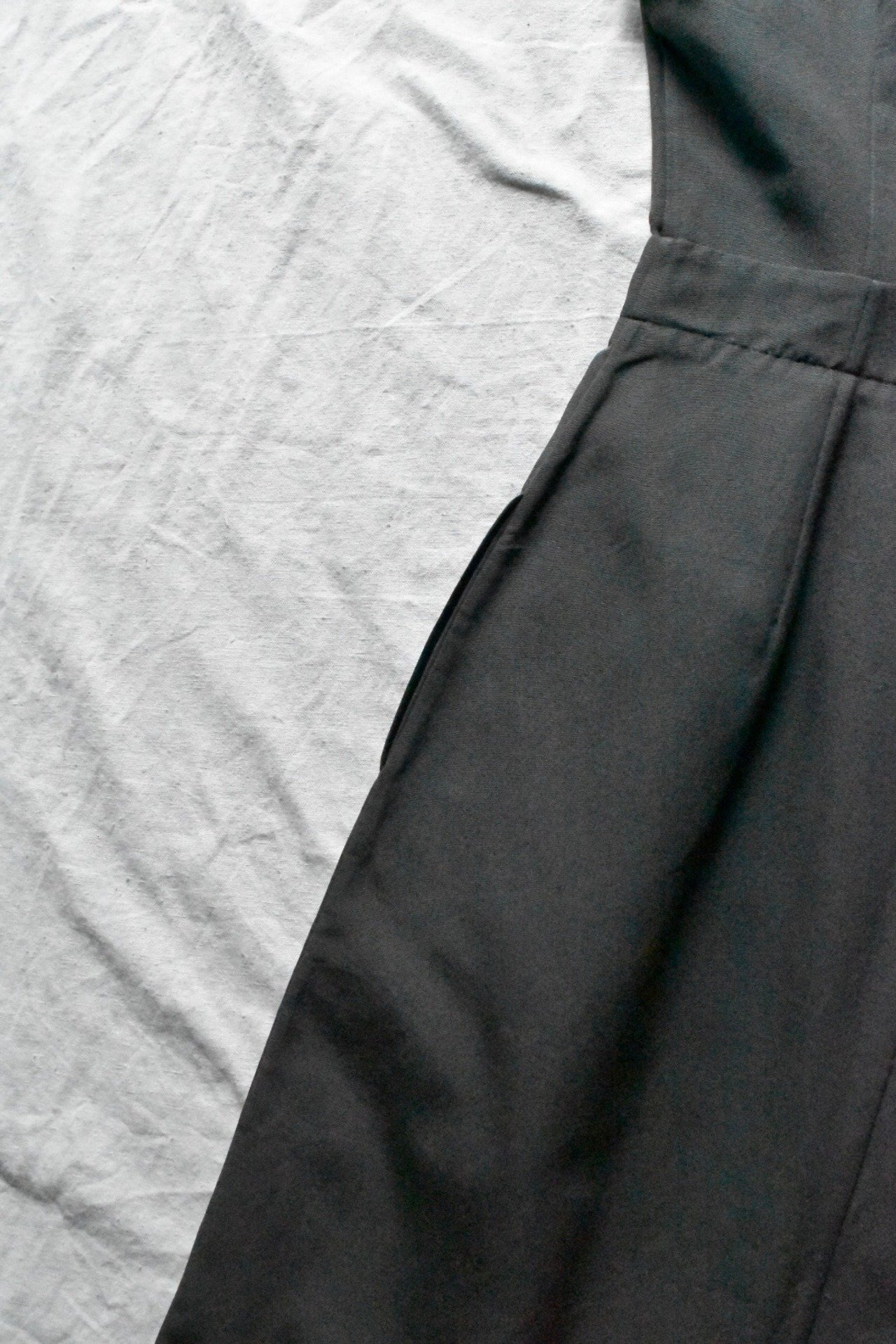 "JIL SANDER" Dark gray sleeveless one-piece