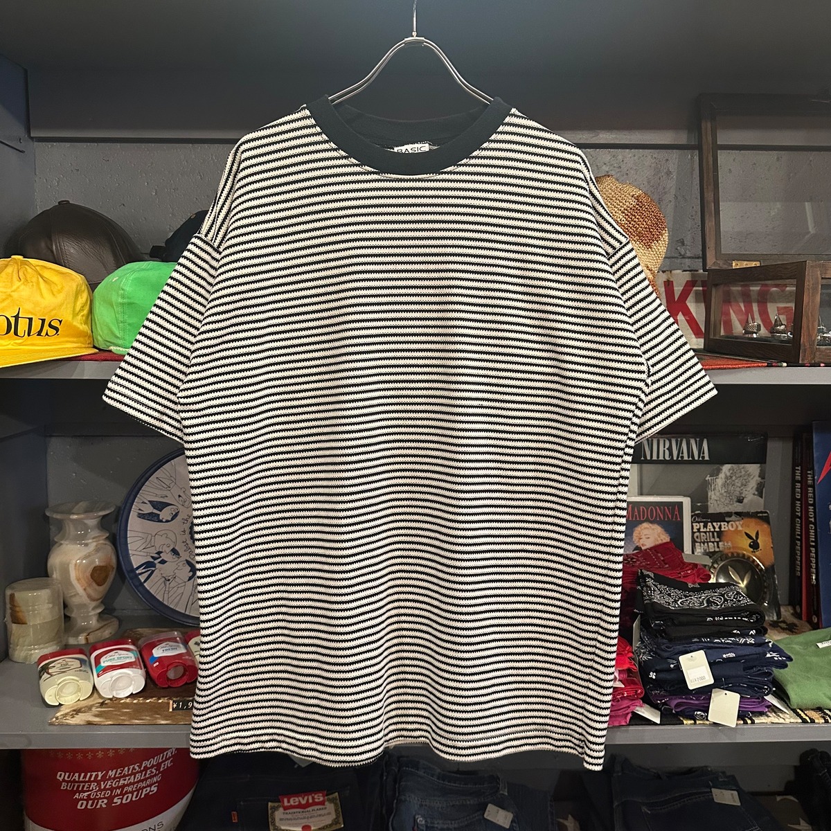 BASIC EDITIONS Jacquard Border T-Shirt | VOSTOK