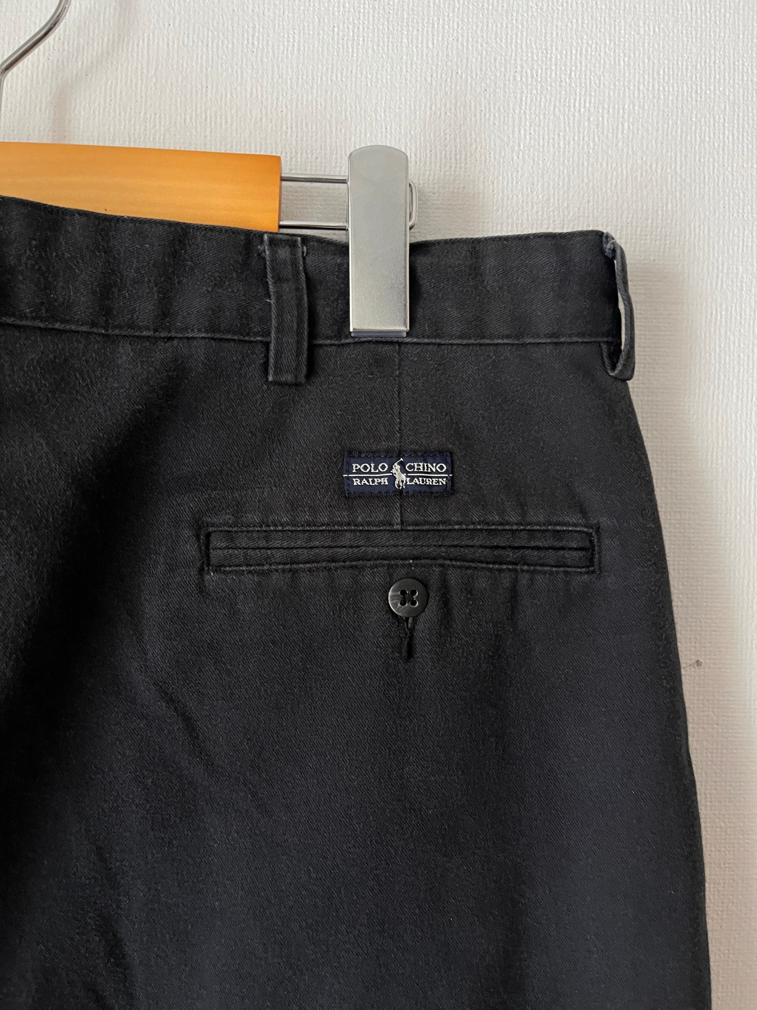 90s〜 Ralph Lauren Polo Chino Trousers Black 90年代〜 ラルフ