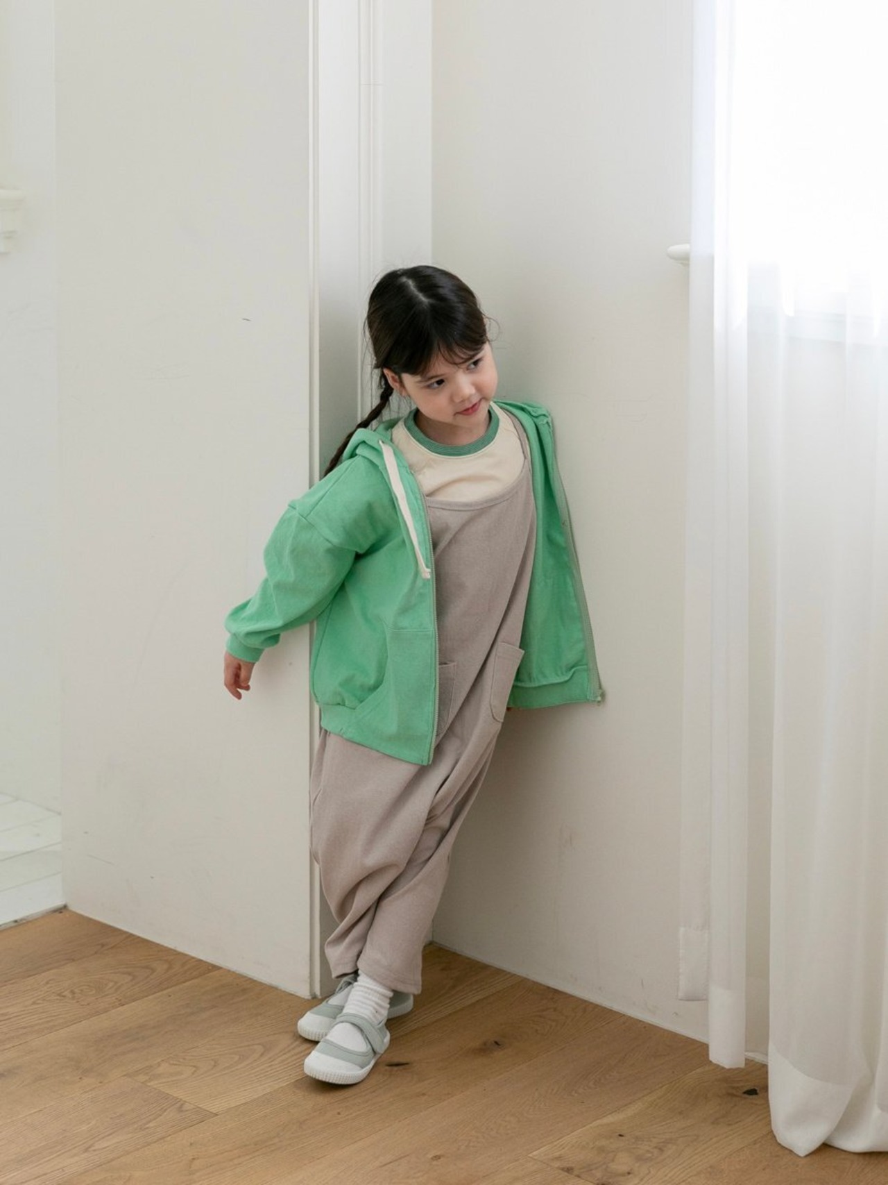 【oatmeal】 リアンパンツ／ベージュ（80~130cm） - 7
