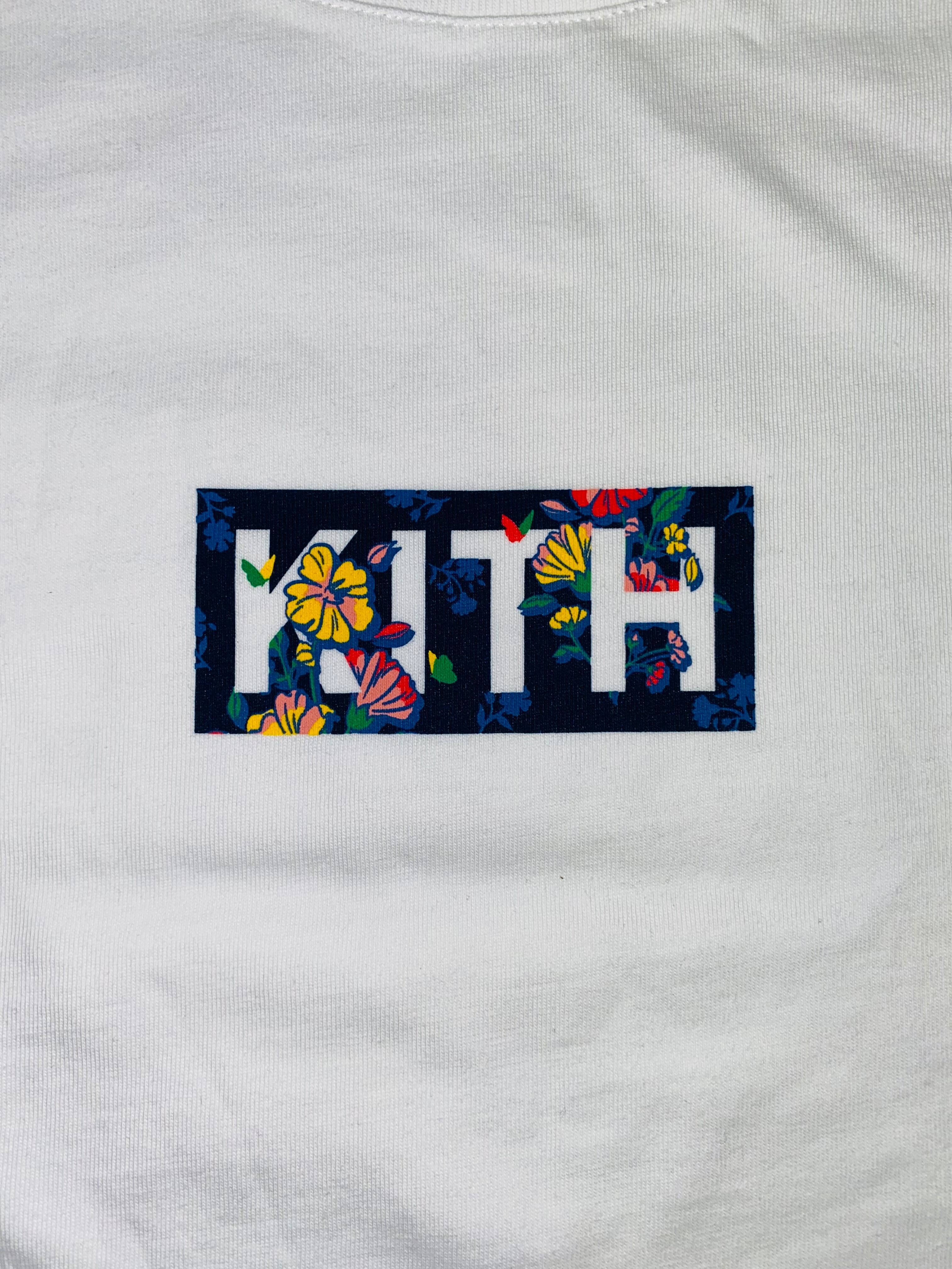 KITH Floral Box Logo SS Tee Black XL