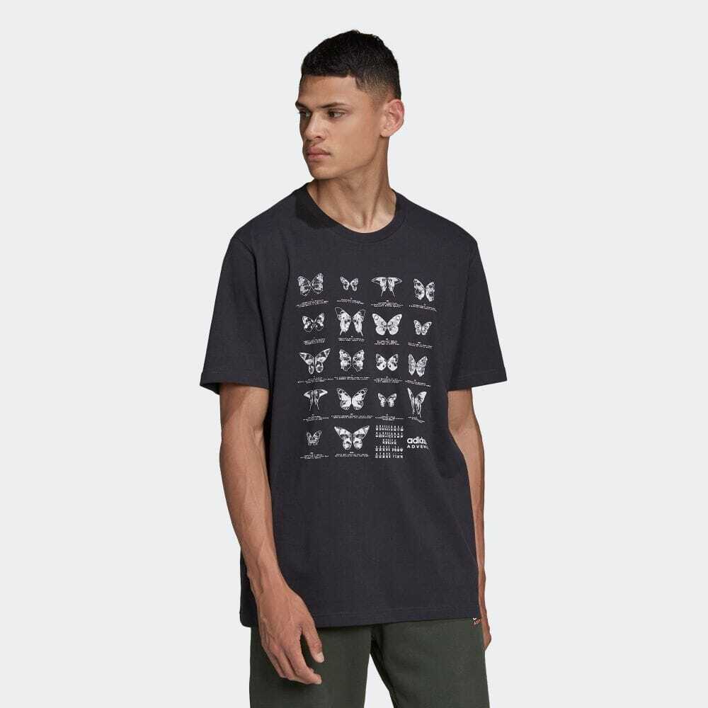 (アディダスオリジナルス) adidas Originals アドベンチャー Ｃ-バタフライ Ｔシャツ 半袖Ｔシャツ トップス メンズ HF4802  MENS ADVENTURE C-BUTTERFLY T-SHIRT CARBON