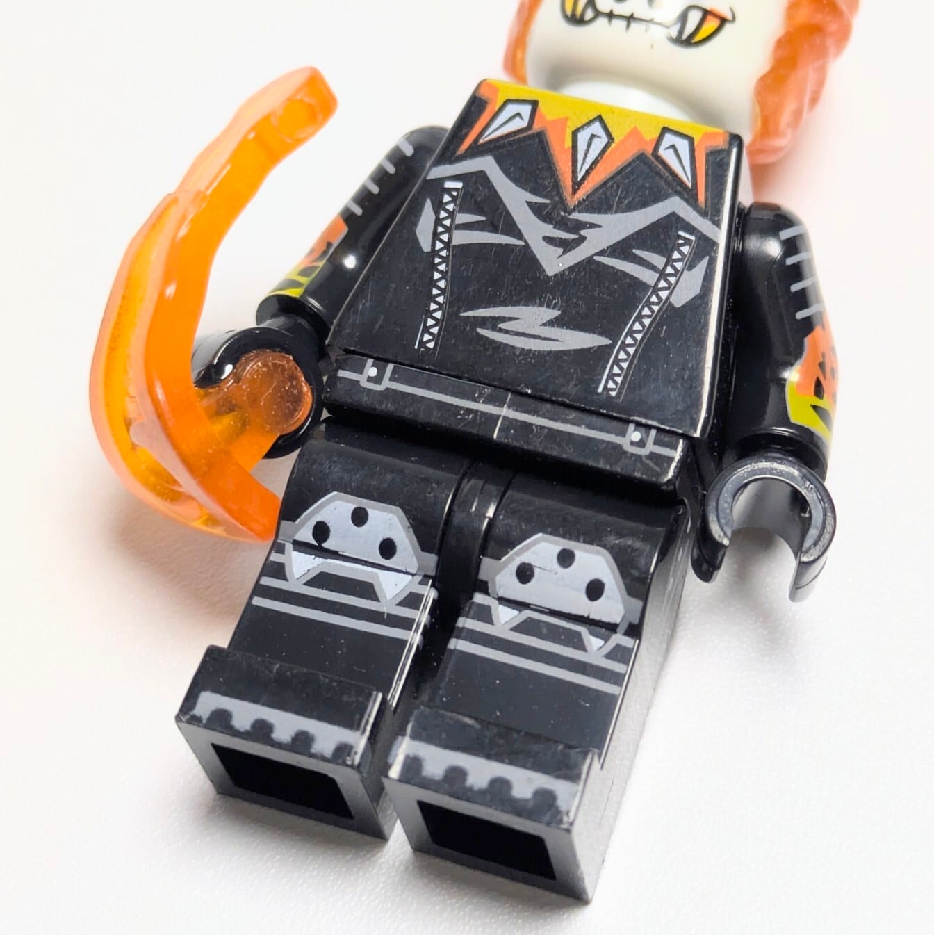 ♧【 ブロックフィギュアキーホルダー 】 Ghost Rider ( ゴーストライダー ) / ジョナサン ( ジョニー ）・ブレイズ / Marvel Comics　〚アメリカン雑貨 アメトイ〛