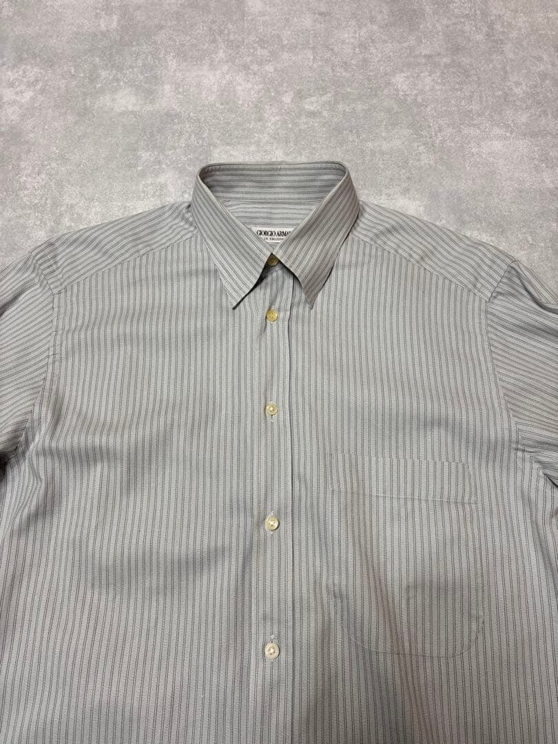 80-90s GIORGIO ARMANI ストライプシャツ イタリア製 | CHASE 