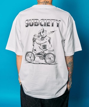 Subciety / Skull rider tee / スカルライダー / Tシャツ / 半袖 / 105-40652 / WHITE