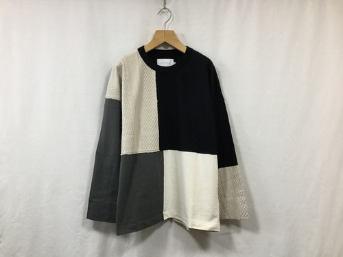 CURLY” ADDINGTON LS CN TEE ECRU/GRAY”