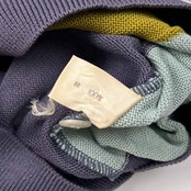 pierre cardin ピエールカルダン デザイン 半袖 コットン サマー ポロニット L/マルチ メンズ ビンテージ