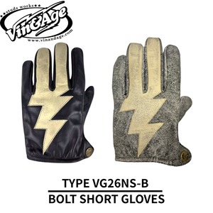 Vin&Age TYPE VG26NS-B BOLT SHORT GLOVES