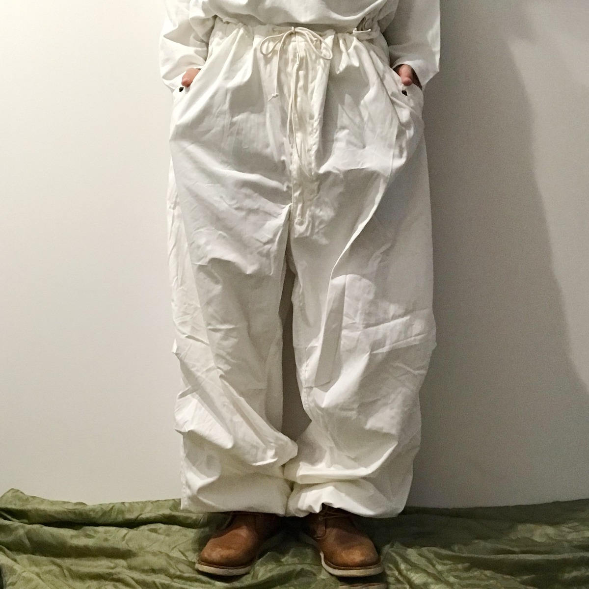 米軍実物】US.Army SNOW CAMO PANTS アメリカ軍 スノーカモ パンツ L/L  