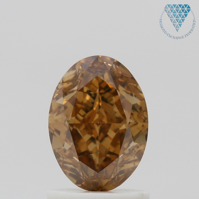 1.55 ct FANCY DEEP BROWN-ORANGE SI1 OVAL GIA 天然  ダイヤモンド ルース