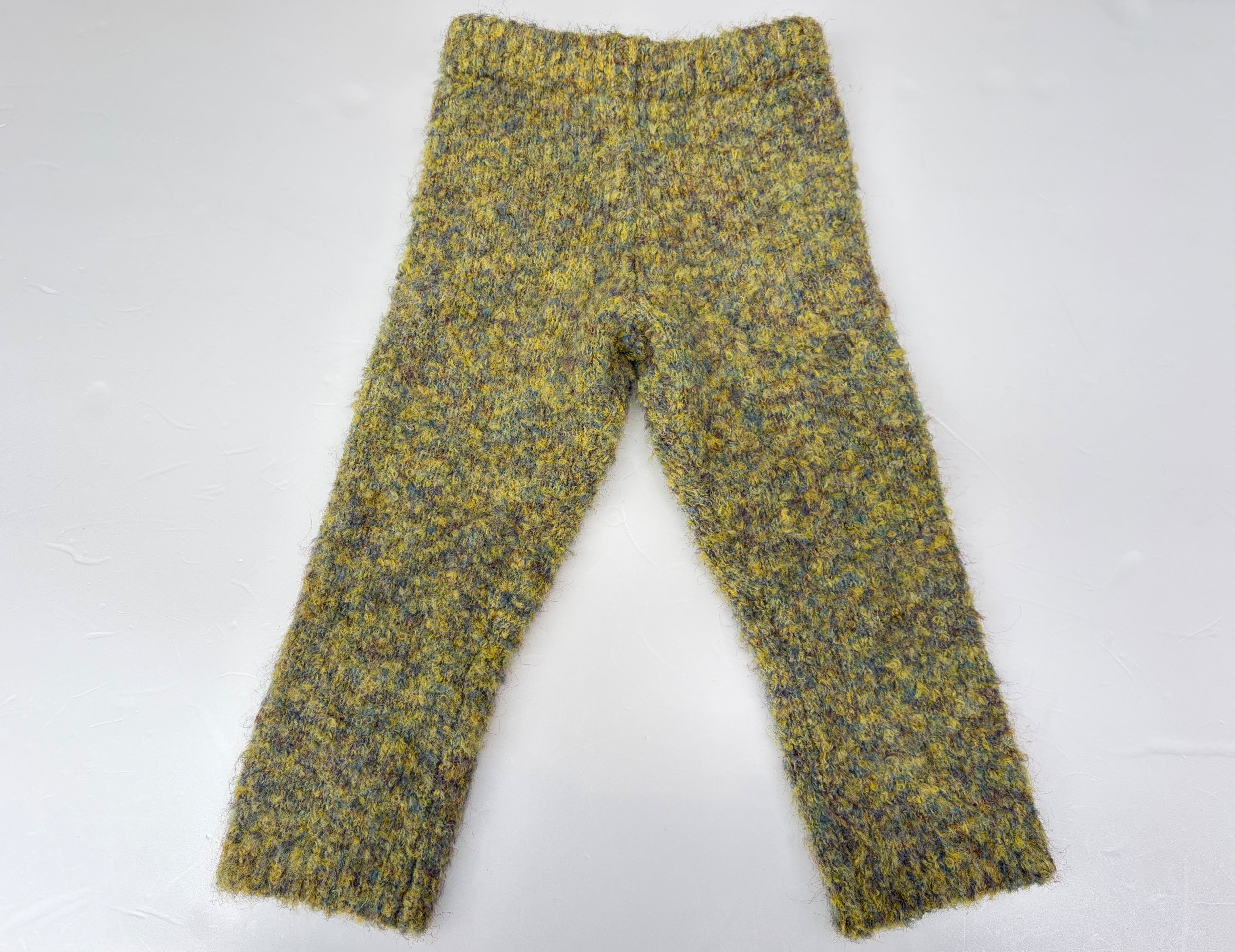 【26AW】&PAL(アンドパル)カールニットスパッツ マスタード(80/90/100/110/120)