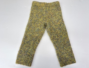 【26AW】&PAL(アンドパル)カールニットスパッツ マスタード(80/90/100/110/120)