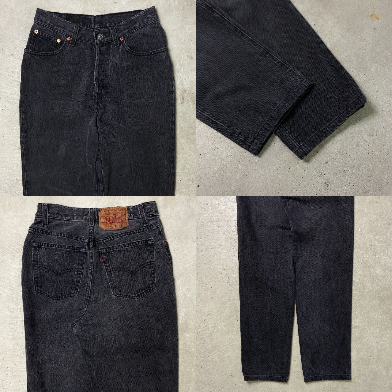 90年代 USA製 Levi's リーバイス 501 0660 後染め ブラックデニム 90年代 USA製 Levi's リーバイス 501 0660 後染め ブラックデニム