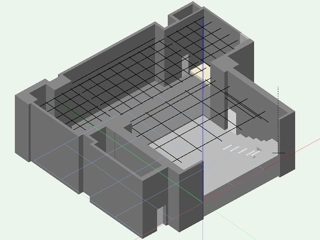 劇場図面3D付 シアターグリーン Box in Box Theater