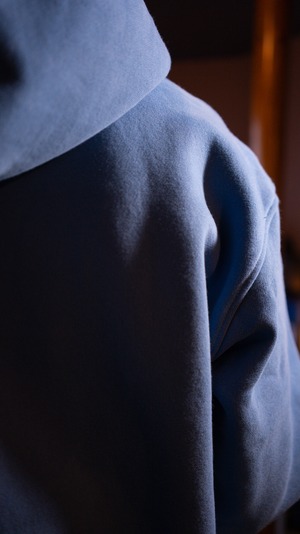 Apple in Smoke Heavy Oz Hoodie [Blue]