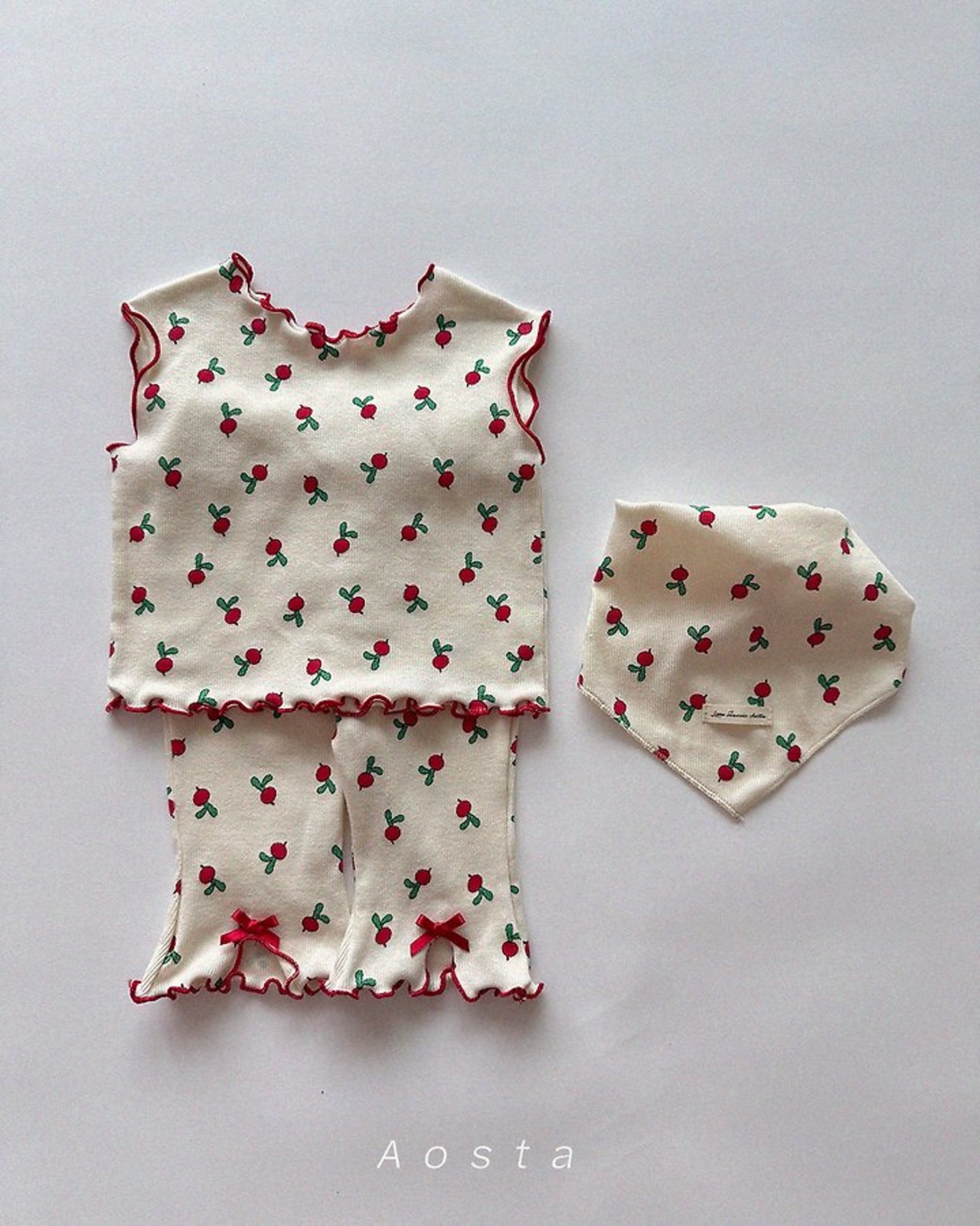[Aosta] Ribbed Love Sleeveless / [아오스타] 골지러브나시