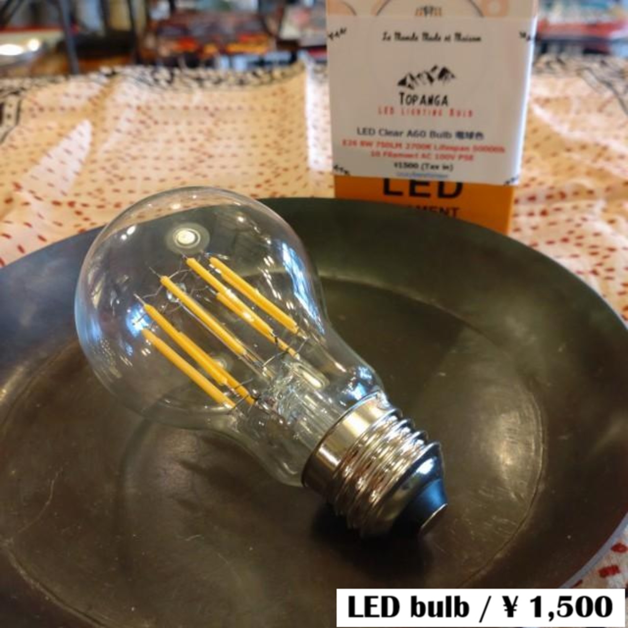 10Filament LED Clear A60 Light bulb E26/Equivalent 8W/750LM/Warm White