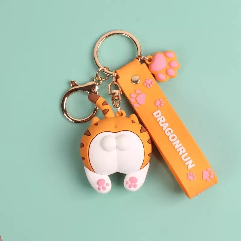 キュート猫おしりキーホルダー