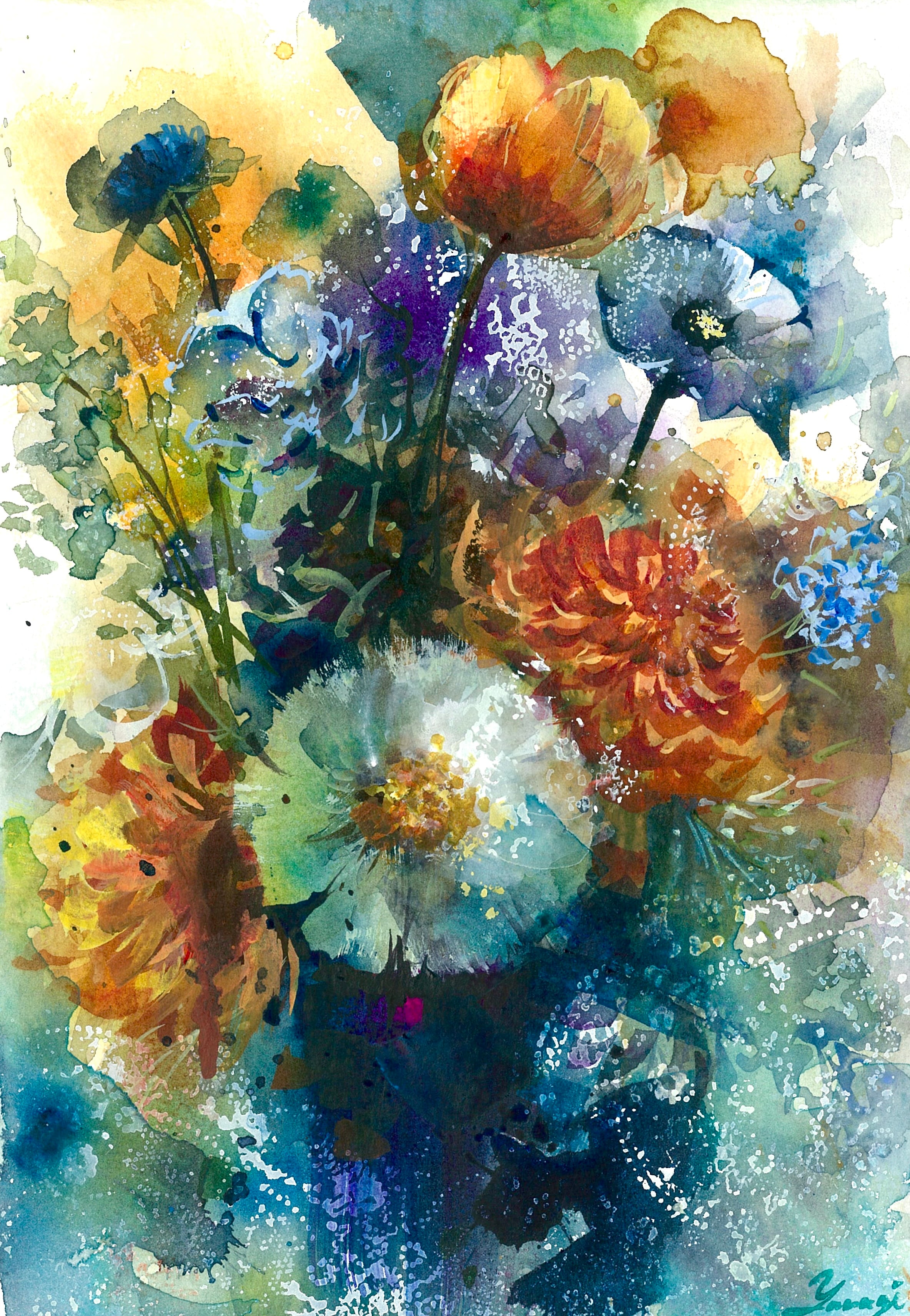 油絵 絵画 【白樺の花畑】 油絵 絵画 【白樺の花畑】 | PAY ID