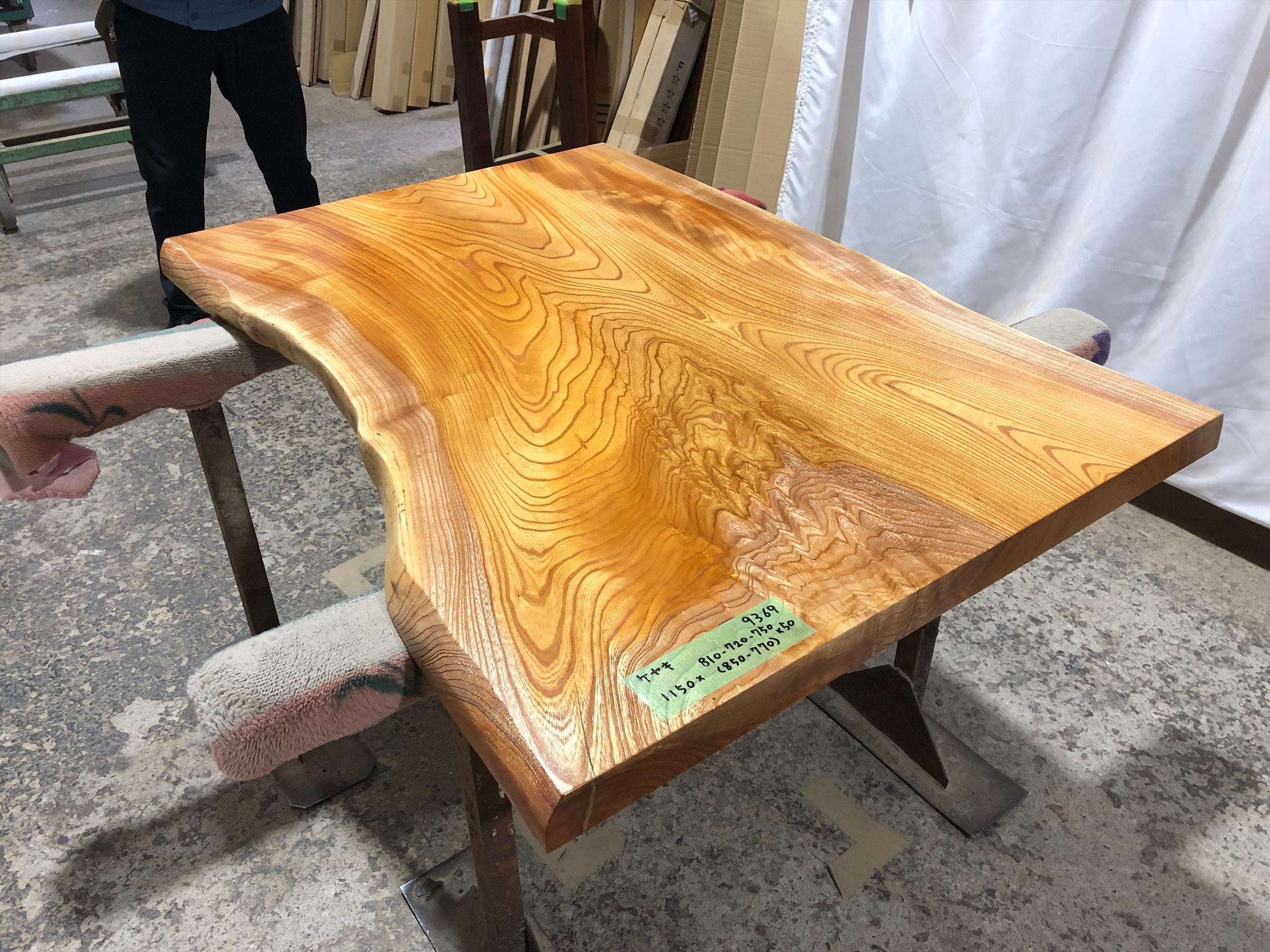 ケヤキ9369 欅 一枚板無垢 乾燥材 1150x810-720-750x50mm ローテーブル センターテーブル ダイニングテーブル カウンター