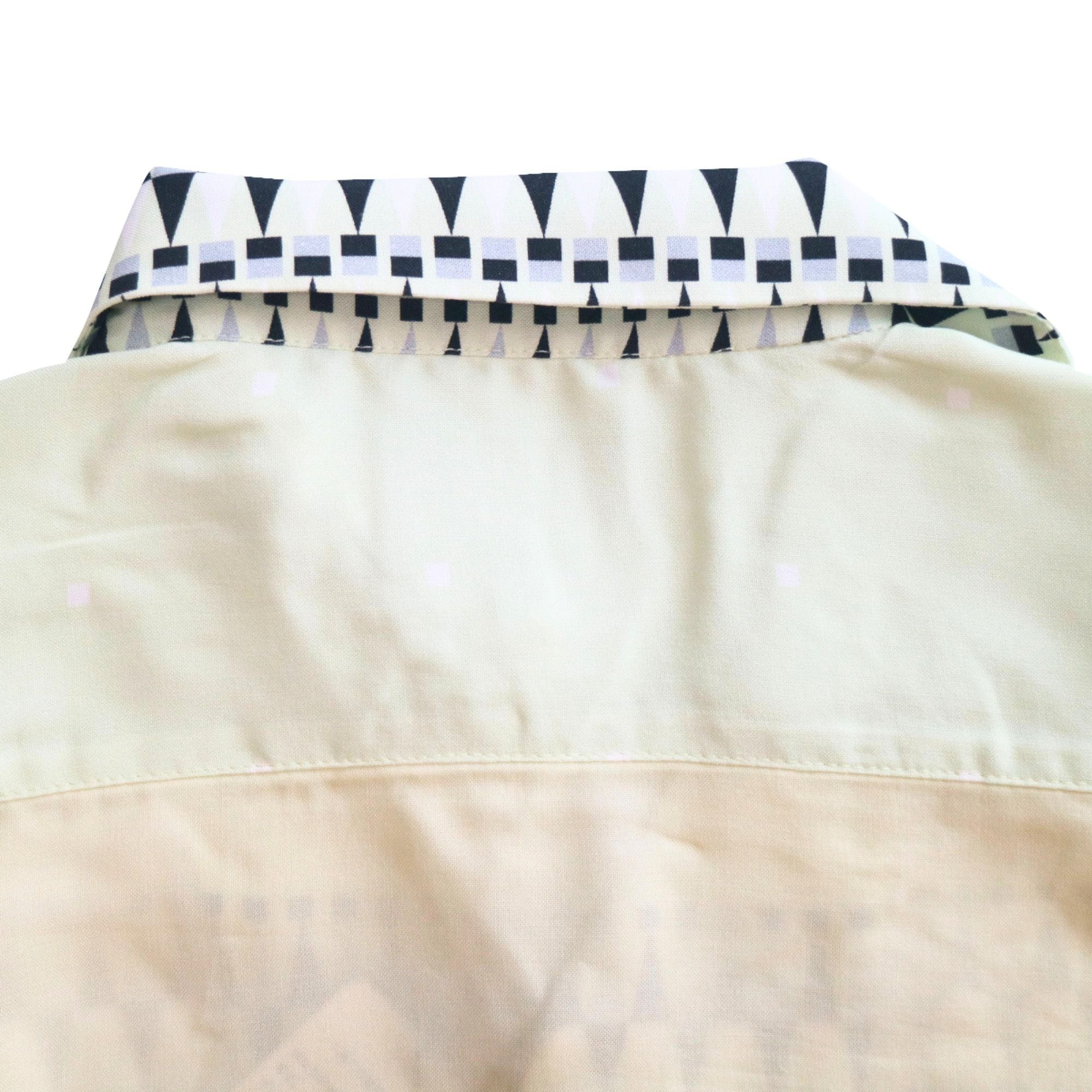 B級品】43%OFF 長袖 レーヨンプリントシャツ Geometric pattern GOOD