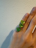 受注製作　♡ピンキーリング　フリーサイズ　抹茶