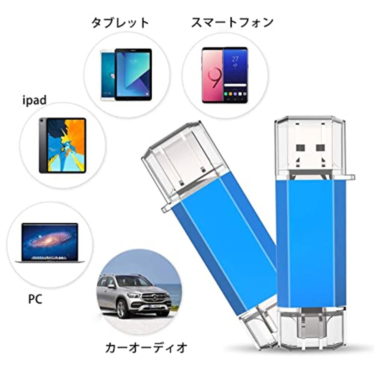 KOOTION 32GB USBメモリー タイプC USBフラッシュドライブ 2in1 Type-C + USB A(USB3.1 gen1) サムドライブ 高速デュアル 最大90 MB/s OTG サムドライブ スマホメモり タイプC