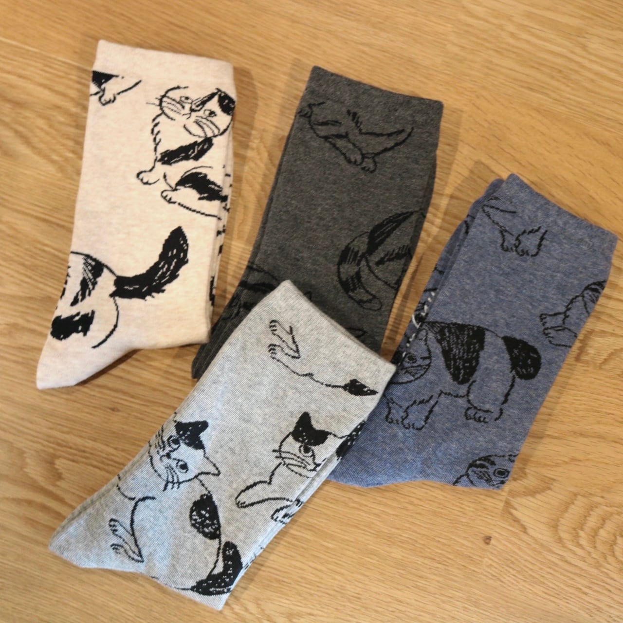 新品松尾ミユキgood morning socks 猫Fluffyねこ 