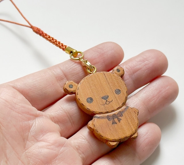 【アクセサリー】クママル　ストラップ（桜）