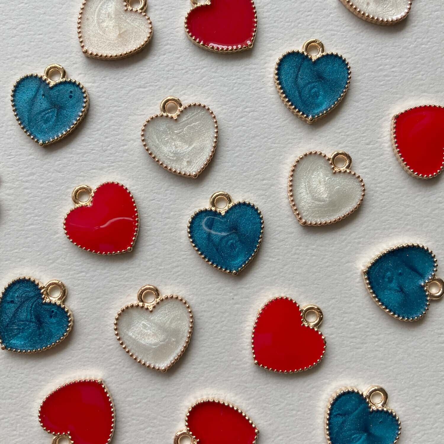 再入荷〉カラーハートメタルチャームパック（6p） | Dua-アクセサリー