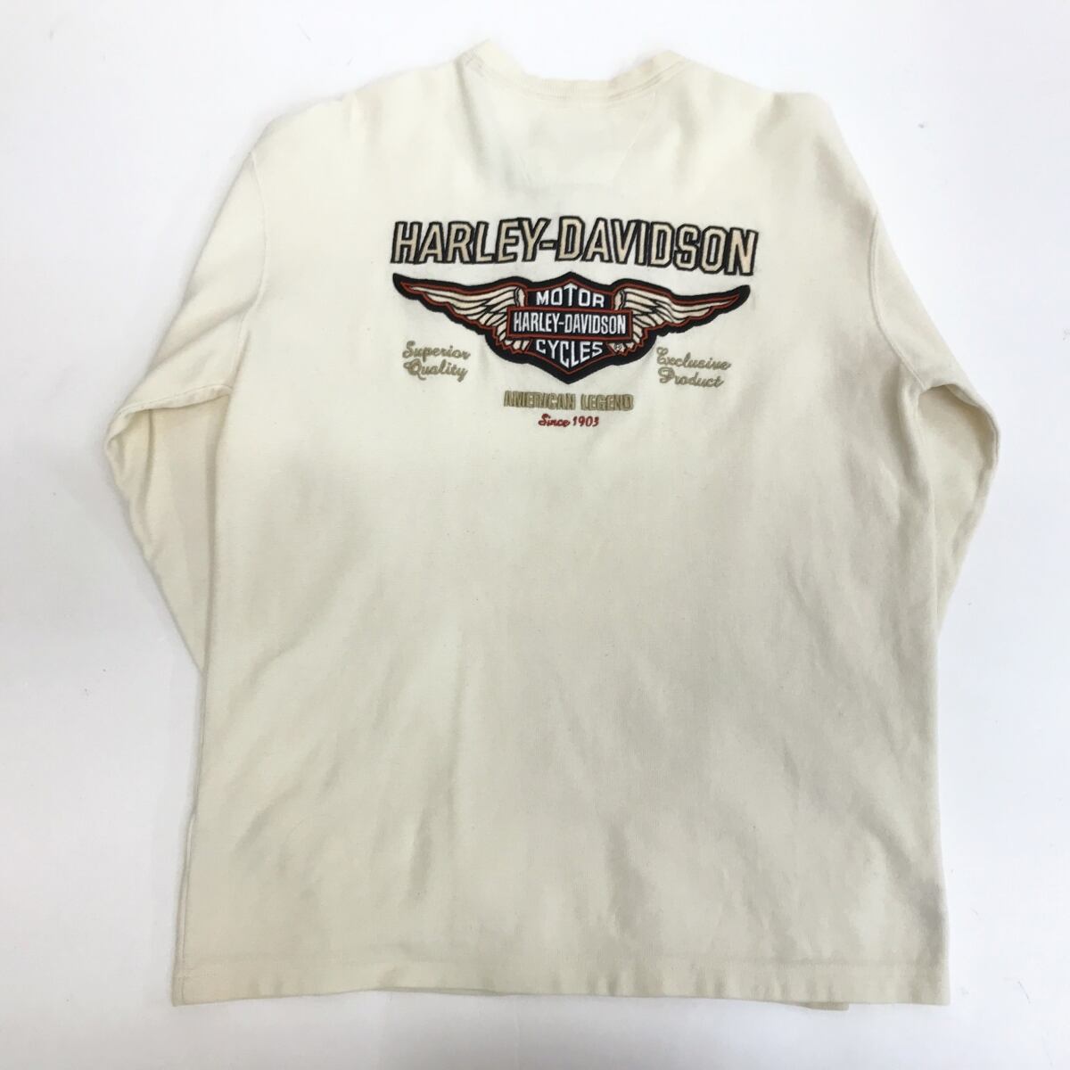 HARLEY DAVIDSON ハーレーダビッドソン 90年代 サーマル ロングTシャツ ...