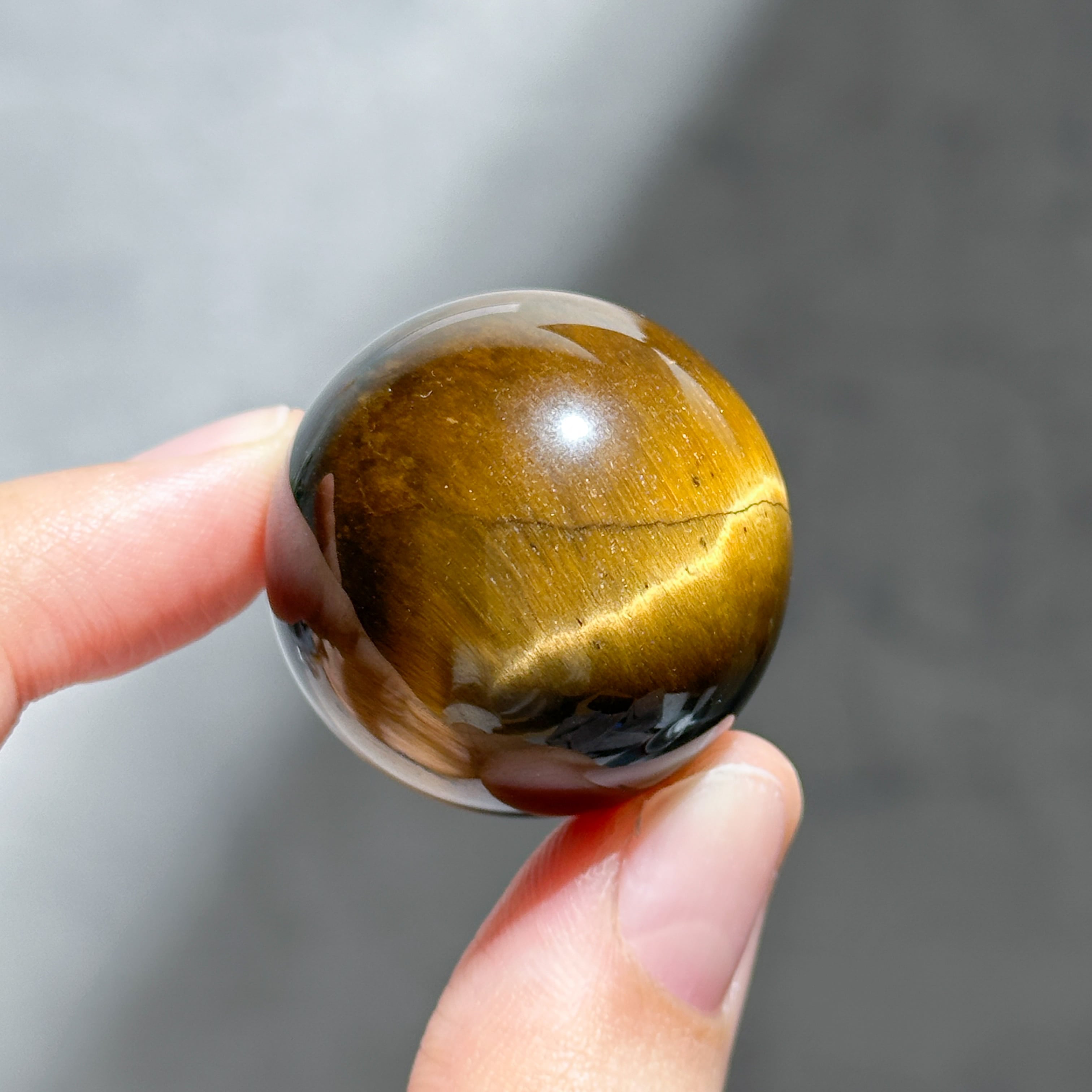 タイガーアイ スフィア（丸玉）16◇Tiger's eye◇天然石・鉱物
