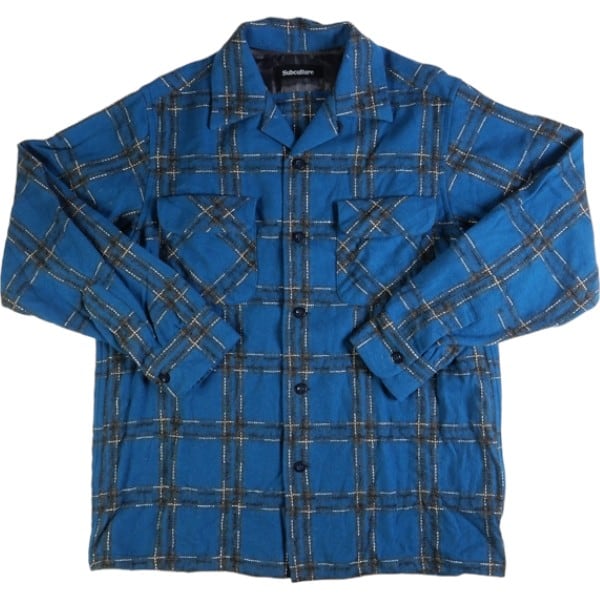 subculture/OMBRE CHECK SHIRT/青/サイズ2