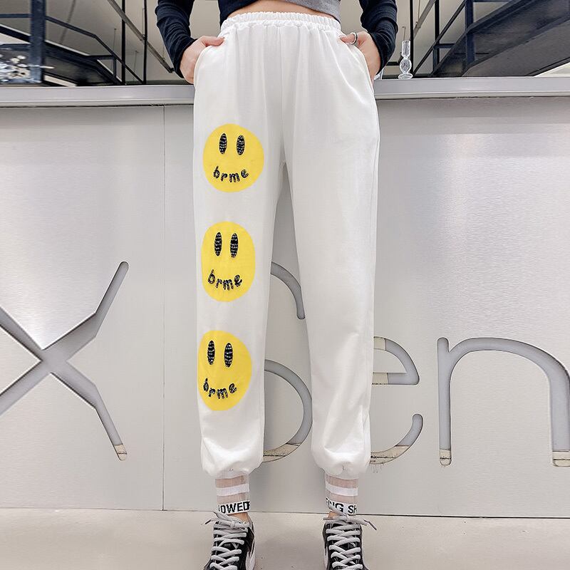 プラスサイズのカジュアルパンツ秋の新しい脂肪の姉妹mm女性の緩いハイウエストBFストレートストレートワイドレッグパンツスリムでファッショナブル ミックスインファッション20017488683