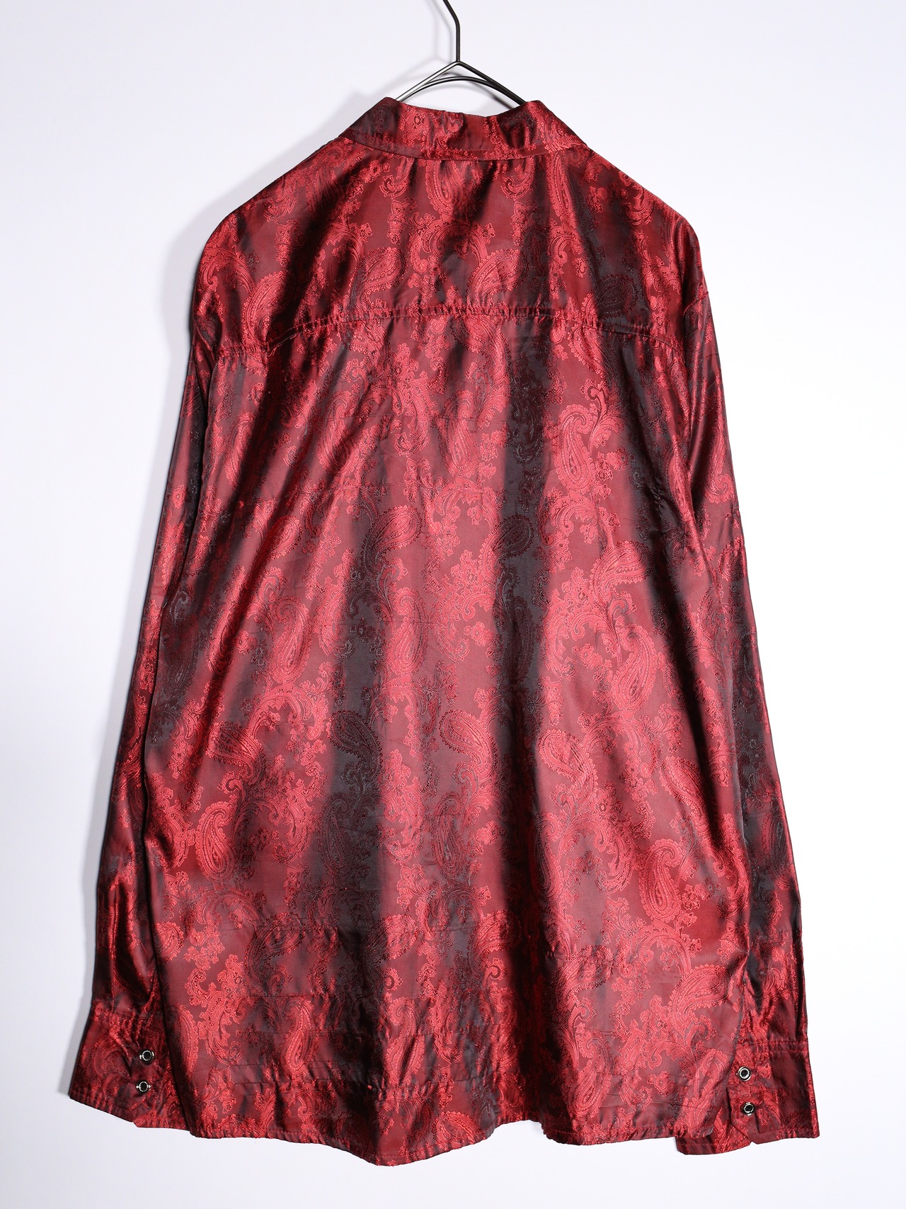 glossy paisley full pattern elegant shirt - 14