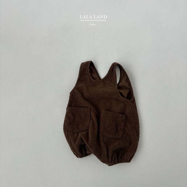 予約⌇LALALAND / (bebe) fleece-lined gold suspenders