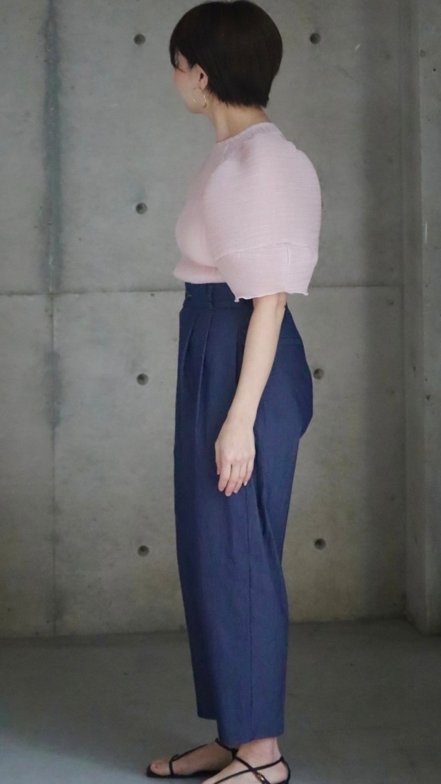 即納 pleats cut blouse (pink)