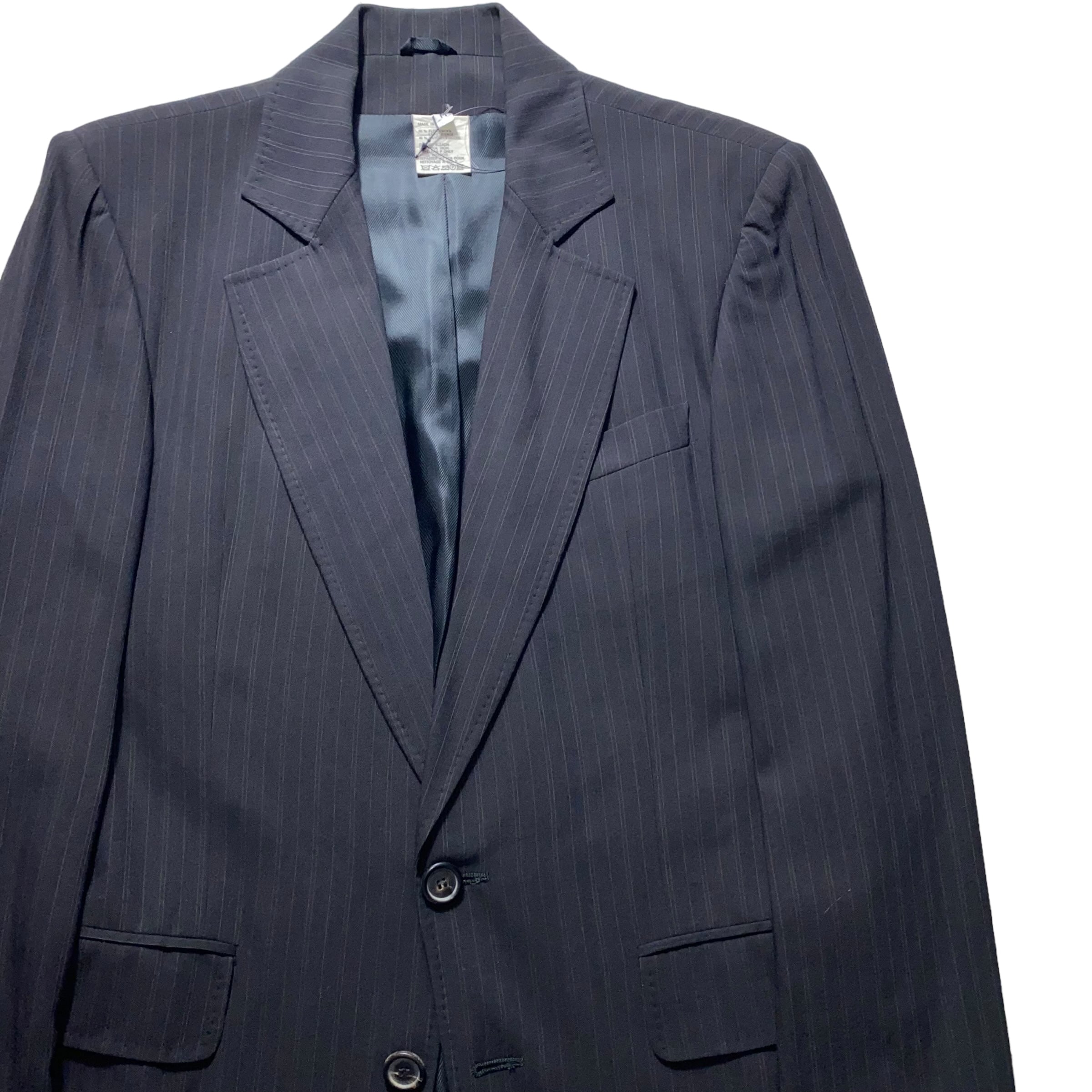 archive ANN DEMEULEMEESTER stripe tailored jacket | NOIR ONLINE