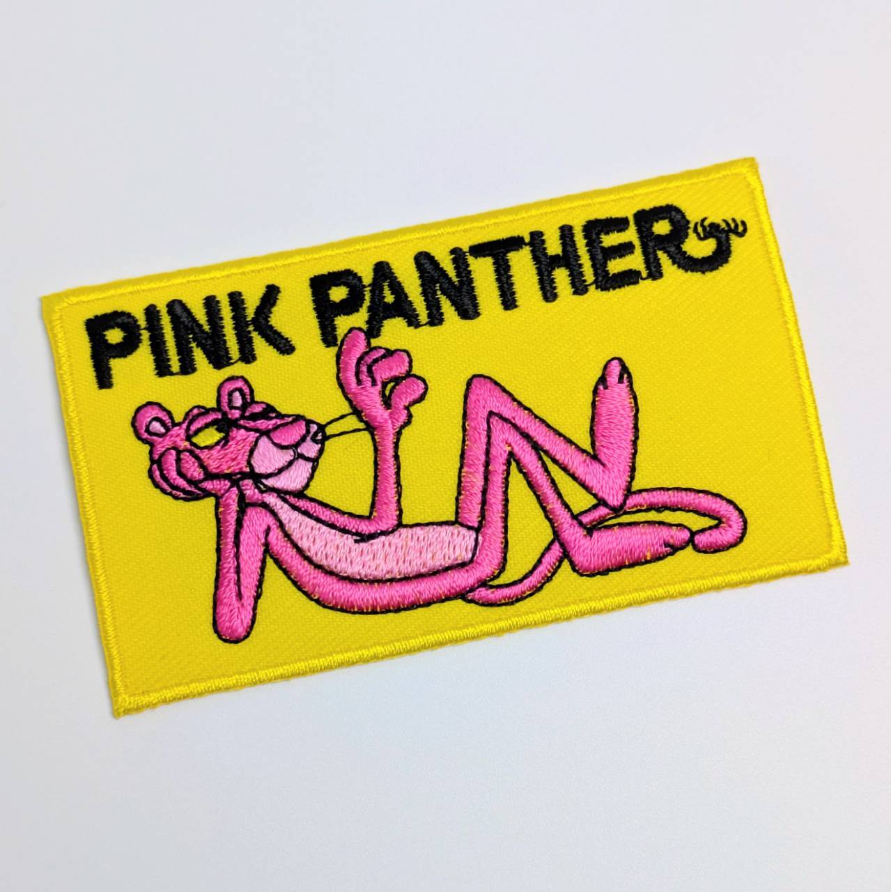 送料無料！ ★刺繍アイロンワッペン★【The Pink Panther（ピンクパンサー）】〚アメリカン雑貨 アメトイ〛