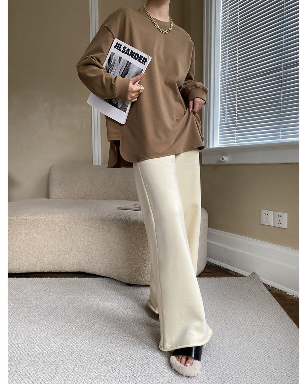 ハイネックショート丈ケーブルニット 3color A0770 - 8