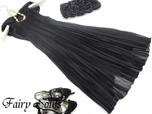 ★送料無料★9号（M)★ストール風プリーツのドレスワンピース(OPN9513)