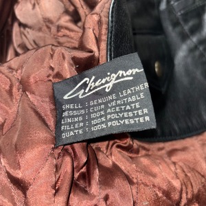CHEVIGNON black leather coat