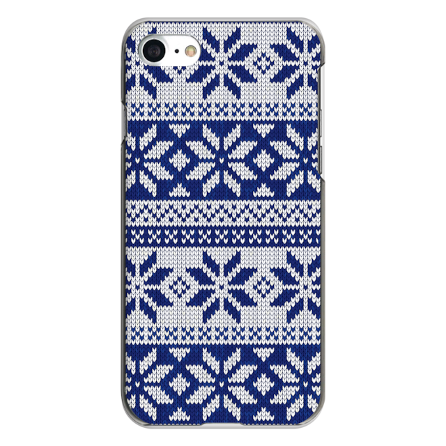 iPhone対応 スマホ ハードケース クリア ノルディックブルー 冬 レトロ 【iPhone17 / iPhone16e / AQUOS / Xperia  他 iPhone / Android ほぼ全機種対応】 |desr2050