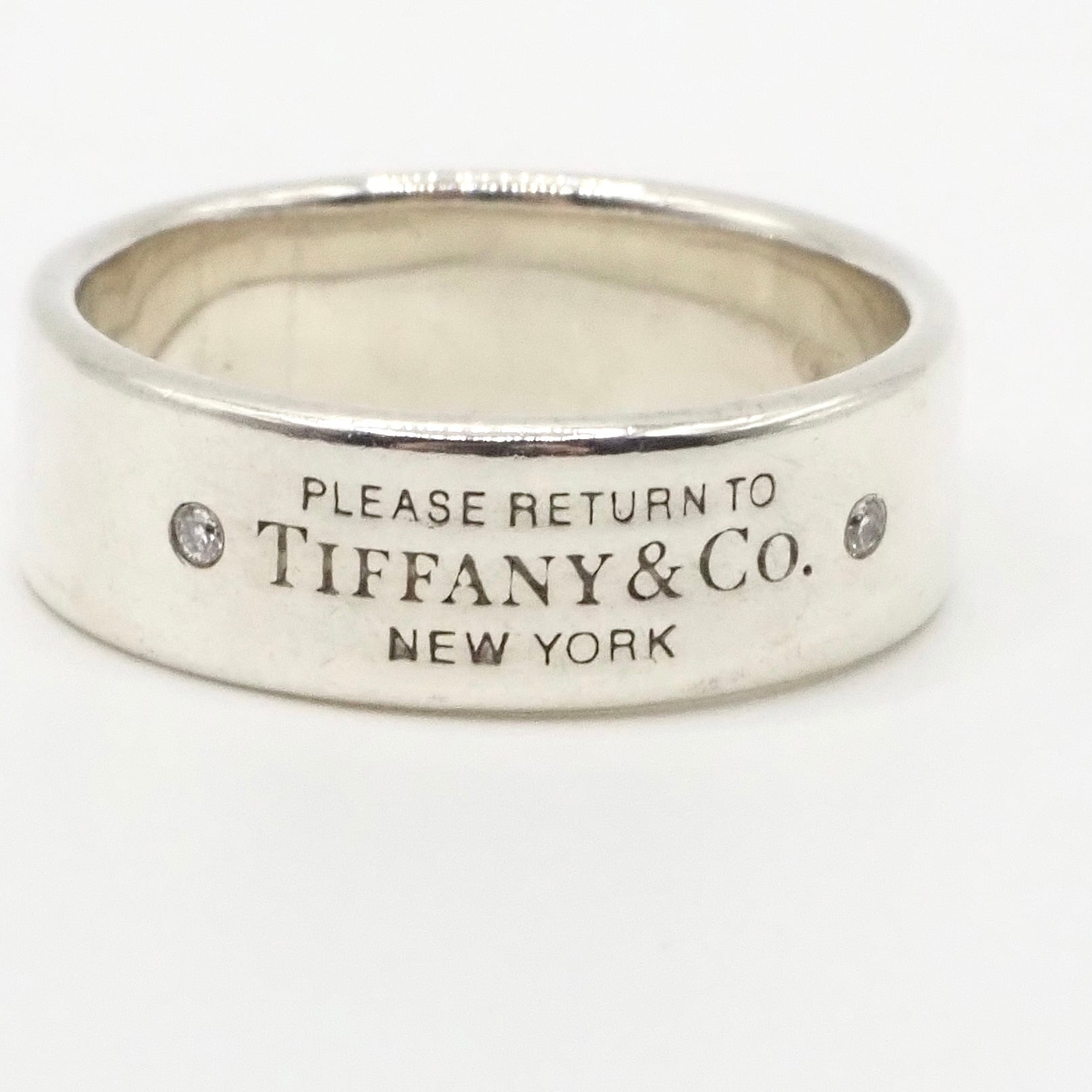 Tiffany&Co. 約13号 リターントゥティファニー ダイヤ リング シルバー