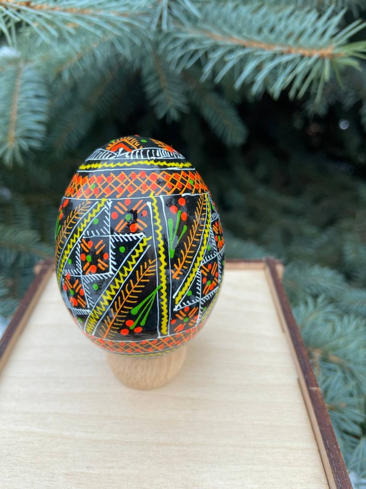 装飾用プィサンカ（イースターエッグ）with stand　コロミヤ博物館モデル - 1