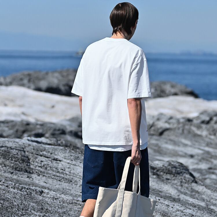 ★SMOOTH COTTON PRINT LOOSE T-SHIRT　　　A0656