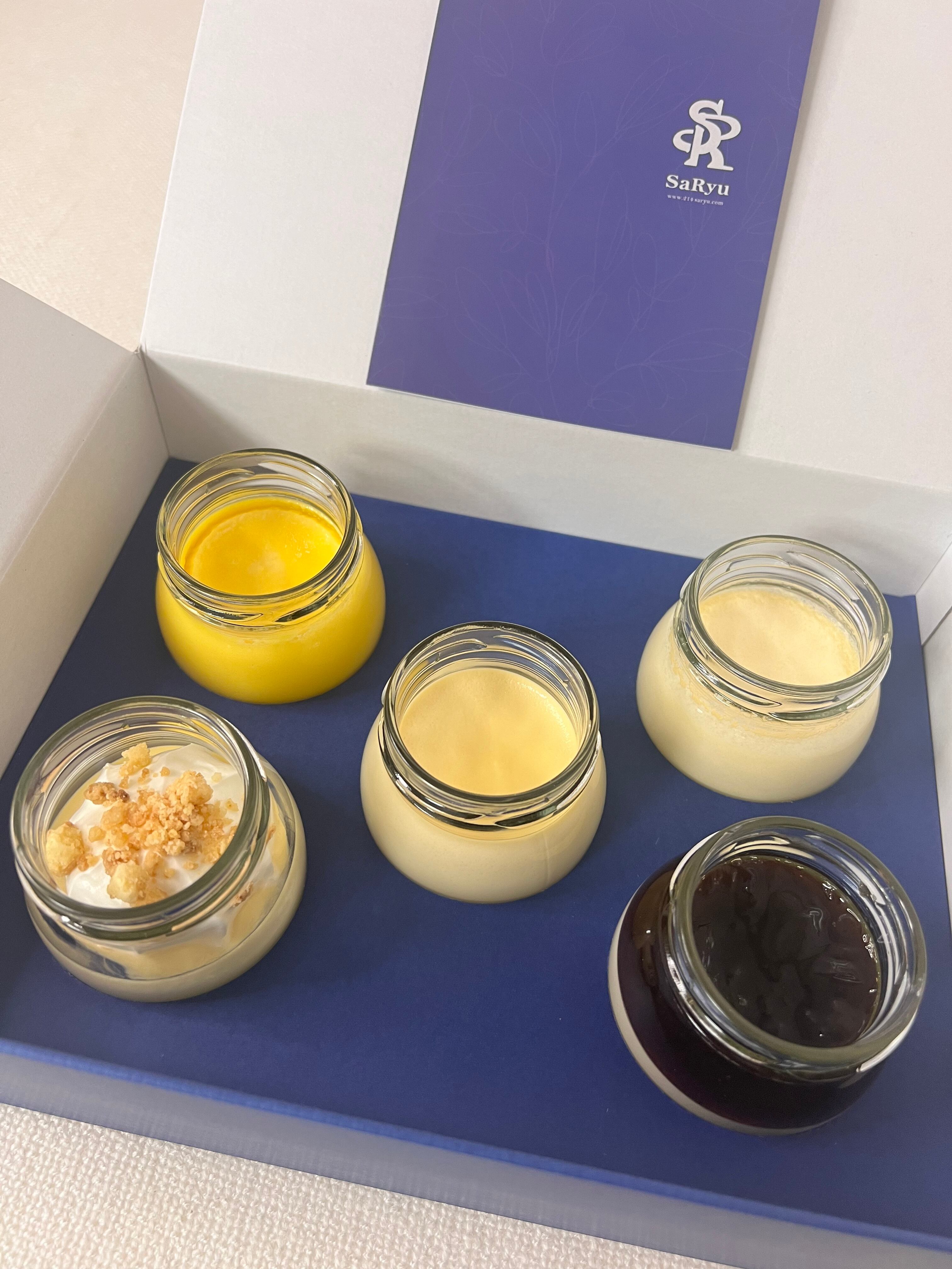 saryu　お取り置き 定期購入100名様限定】SaRyuの彩り生プリン5種セット | SaRyu