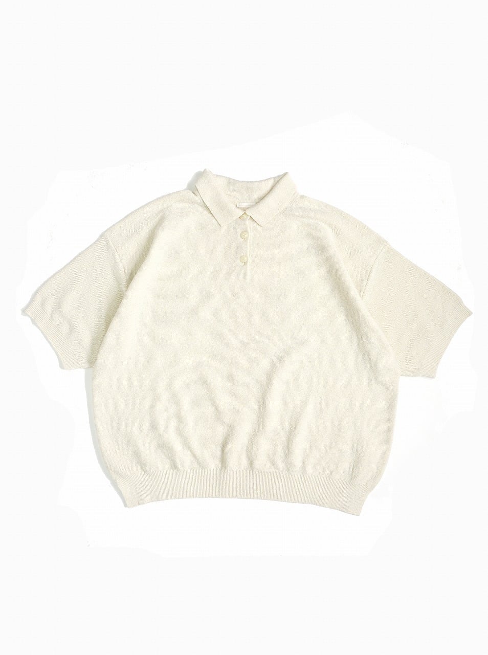 Boucle Garter Knitted Polo