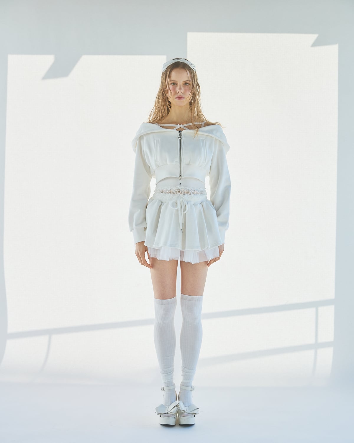 S/S チュールレイヤードスウェットミニスカート | lilLilly official
