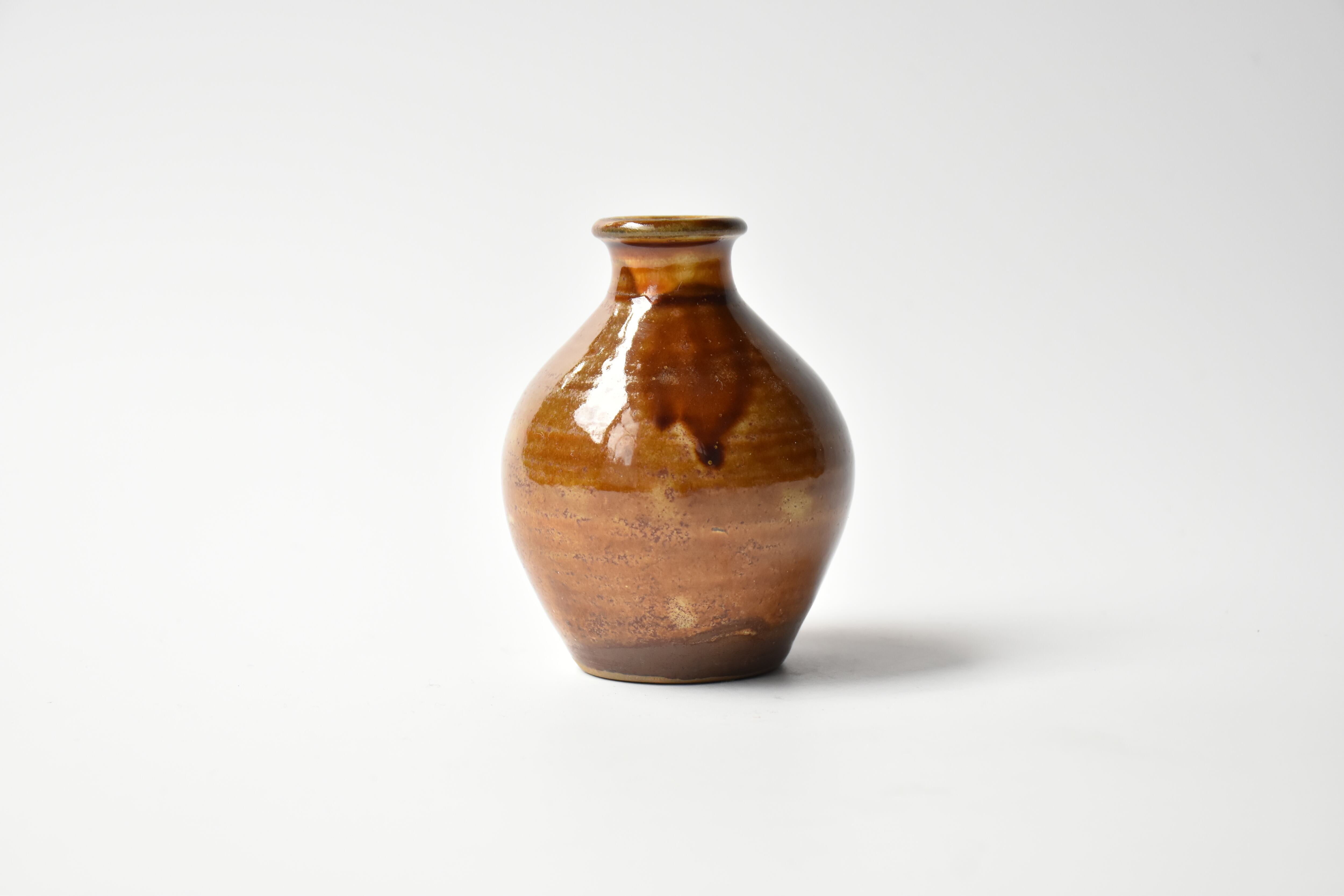 Sold Out> 小鹿田焼 / 坂本浩二窯 坂本拓磨 : 植木鉢 掛け分 L (5寸